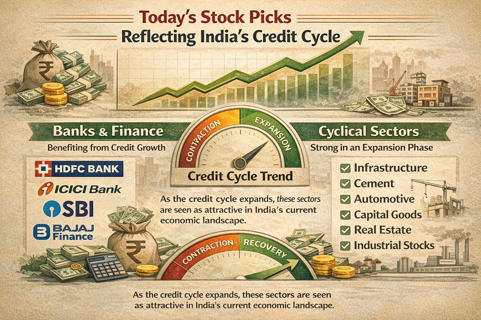 Today’s stock recommendations reflecting India’s current credit cycle
